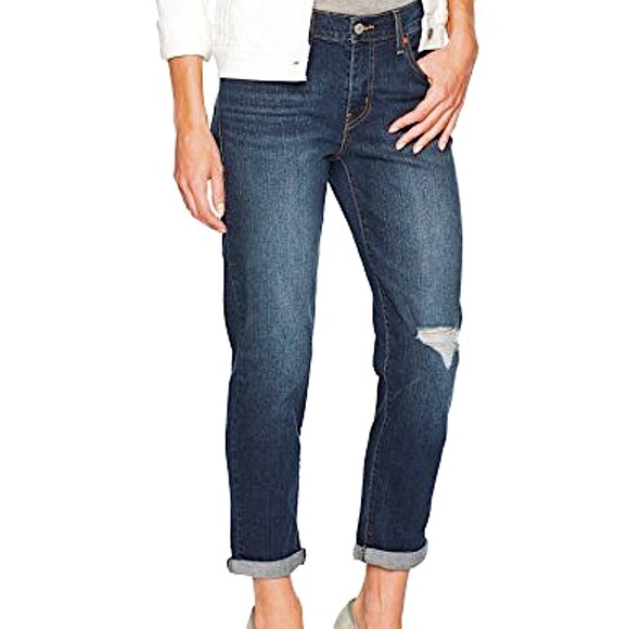 Levi’s High Rise Boyfriend Relaxed Straight Jeans - Picture 3 of 14